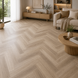 Vinilam Parquet Herringbone Дуб Латте