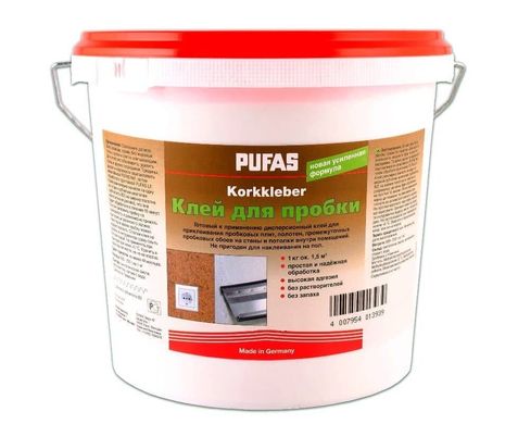 Клей для стіновий пробки Pufas Korkkleber